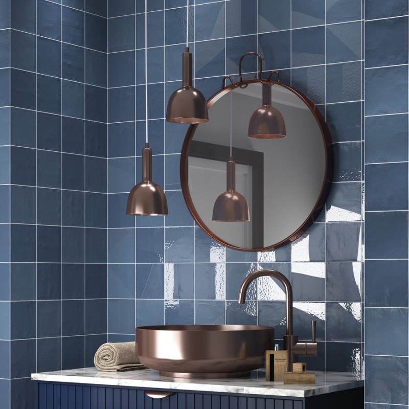 Zellige - carrelage effet zellige 13,8x13,8 cm MARINA BLUE