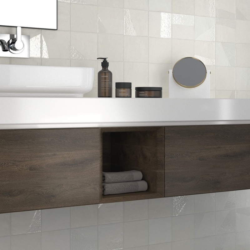 Zellige - carrelage effet zellige 13,8x13,8 cm MARINA PEARL