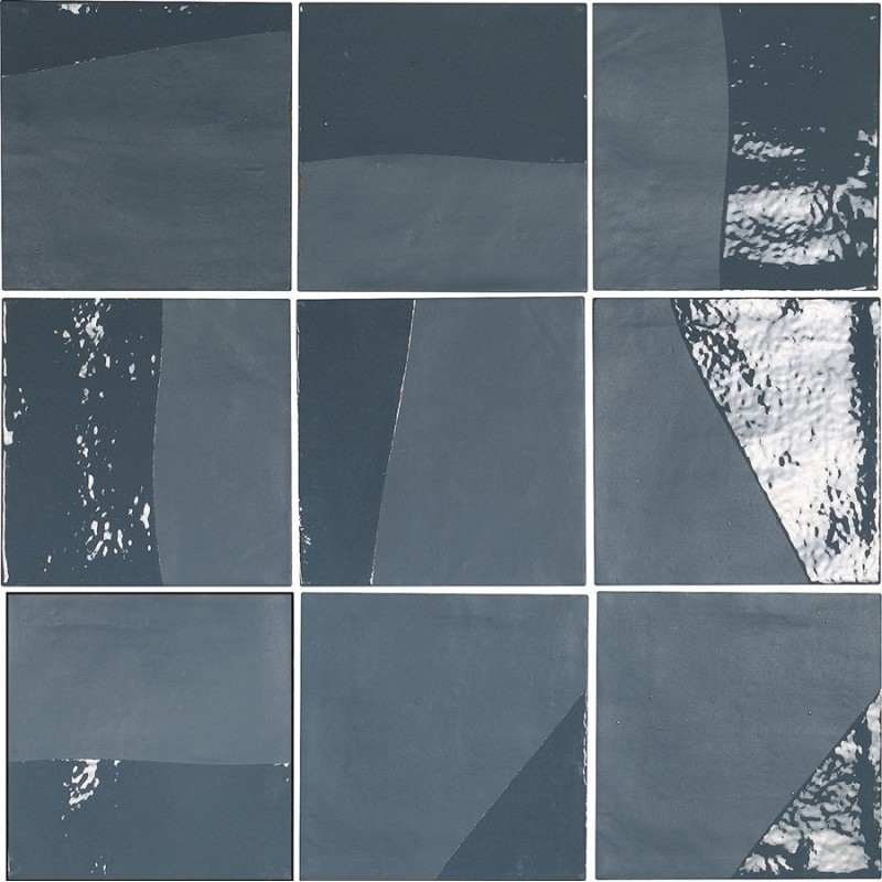 Zellige - carrelage effet zellige 13,8x13,8 cm ELISA BLUE