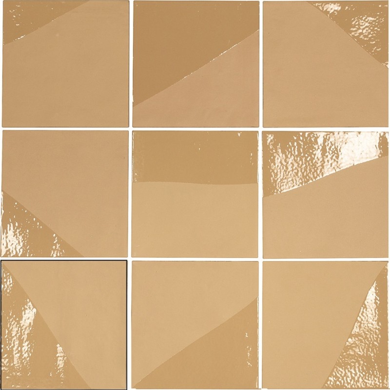 Zellige - carrelage effet zellige 13,8x13,8 cm ELISA OCRE