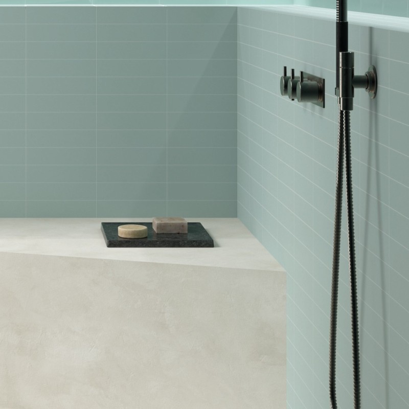 Zellige - carrelage effet zellige 5x20 cm LYSEA FLAT BLUE