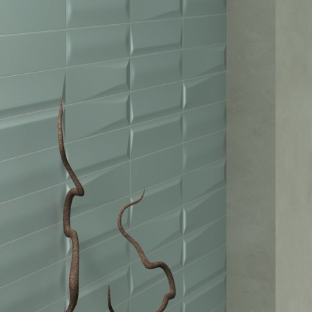 Zellige - carrelage effet zellige 5x20 cm LYSEA PYRAMID BLUE