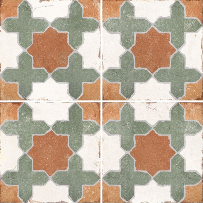 Carreaux ciment - carrelage CLARA 20x20cm imitation carreaux ciment