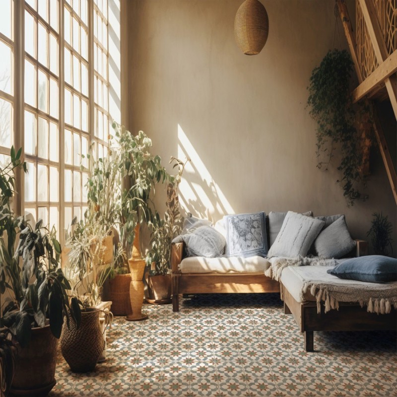 Carreaux ciment - carrelage VERA 20x20cm imitation carreaux ciment