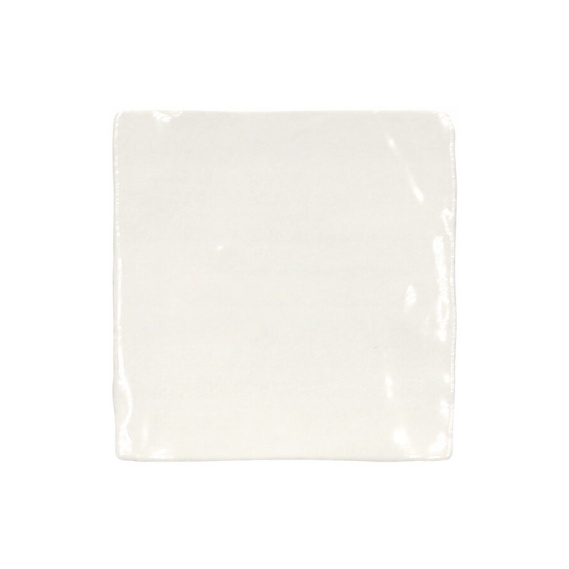 Zellige - Carrelage effet zellige 13x13cm FADO WHITE effet métallique