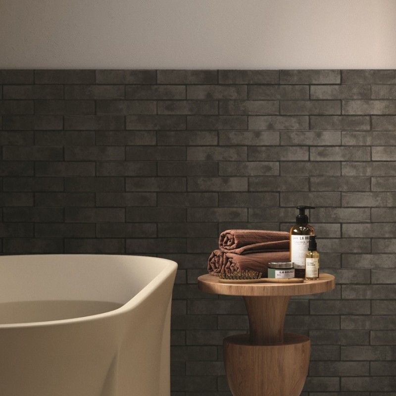 Zellige - carrelage effet zellige 5,7x23,2 cm HORIZON COAL