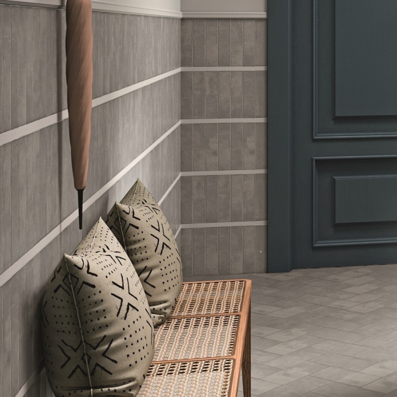 Zellige - carrelage effet zellige 5,7x23,2 cm HORIZON GREY