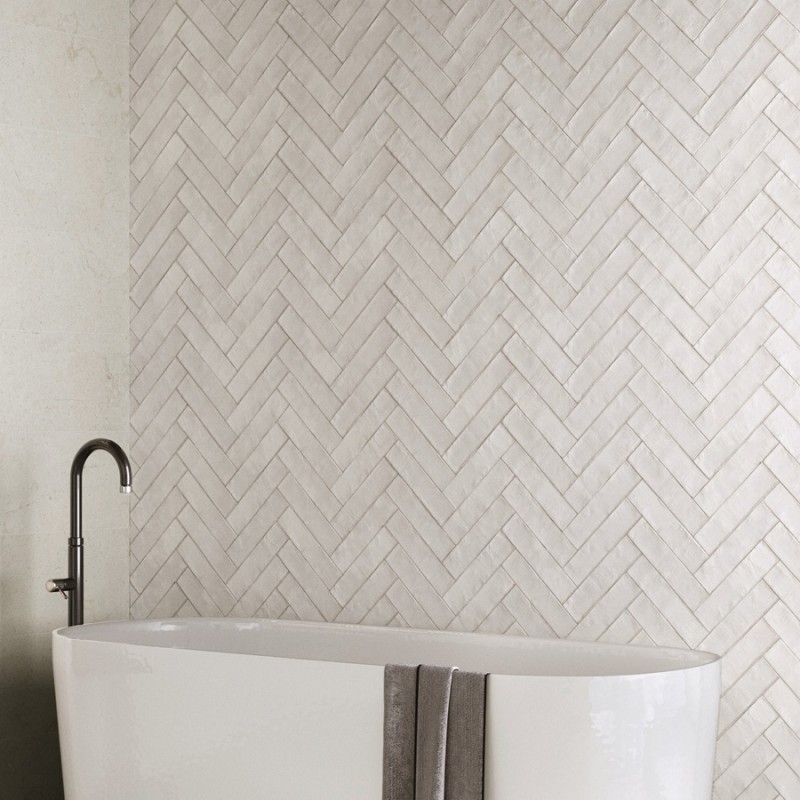 Zellige - carrelage effet zellige 5,7x23,2 cm HORIZON PEARL