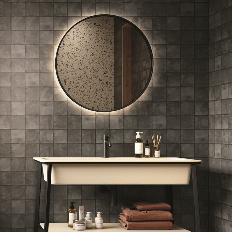 Zellige - carrelage effet zellige 11,5x11,5 cm HORIZON COAL