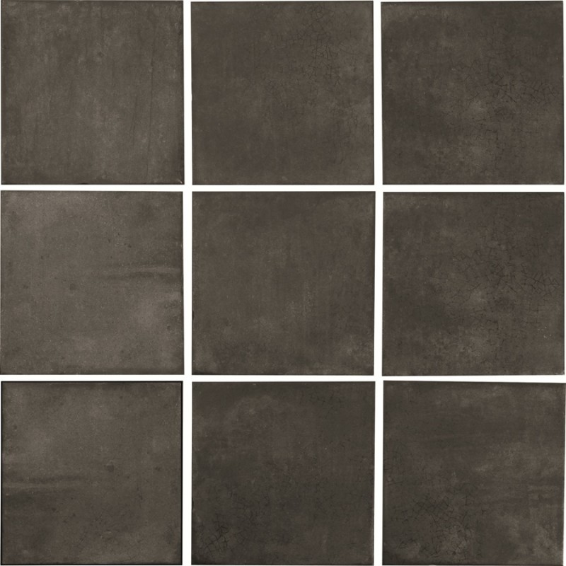 Zellige - carrelage effet zellige 11,5x11,5 cm HORIZON COAL