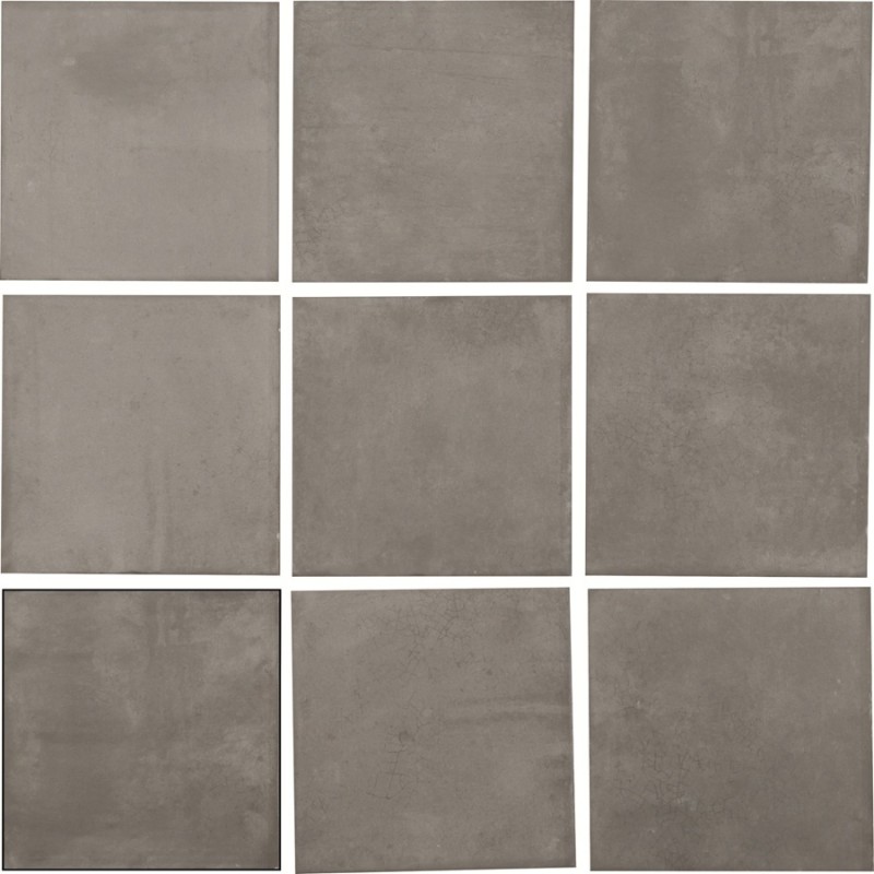 Zellige - carrelage effet zellige 11,5x11,5 cm HORIZON GREY