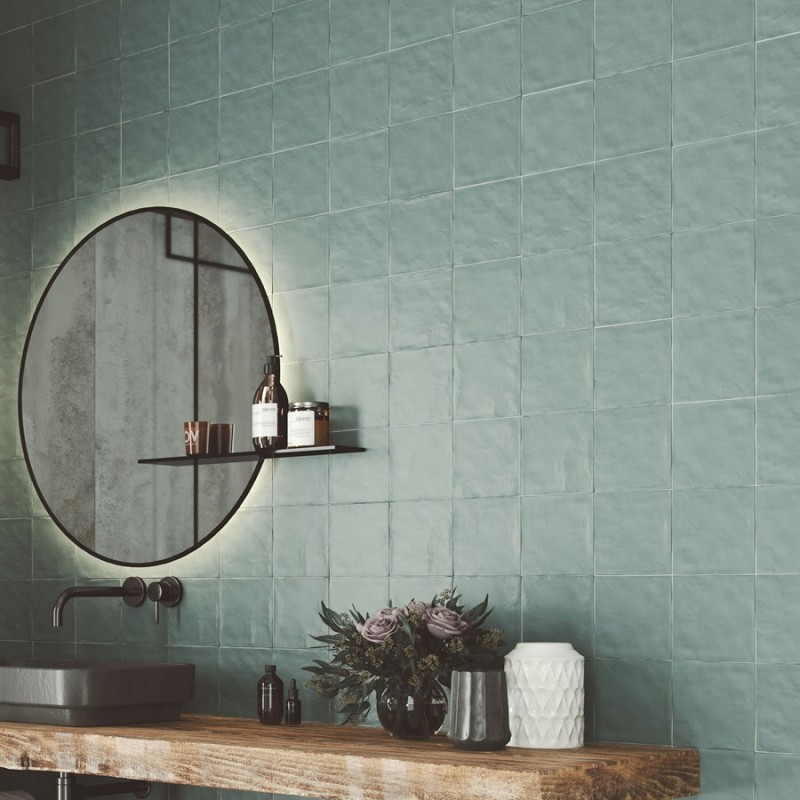 Zellige - carrelage effet zellige 15x15 cm NOVA AQUA SEA