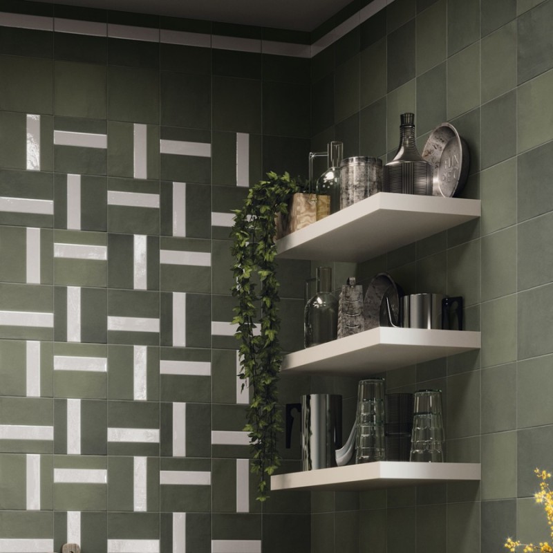 Zellige - carrelage effet zellige 15x15 cm NOVA FOREST