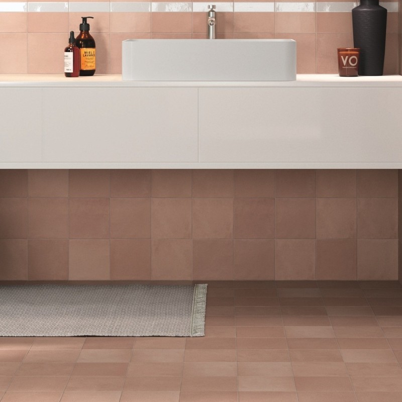 Zellige - carrelage effet zellige 15x15 cm NOVA ROSE QUARTZ