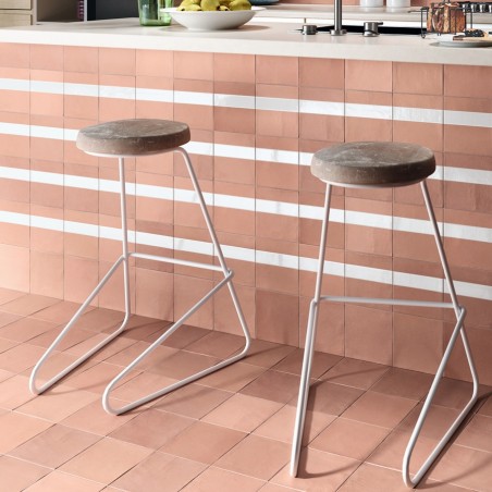 Zellige - carrelage effet zellige 15x15 cm NOVA ASH ROSE