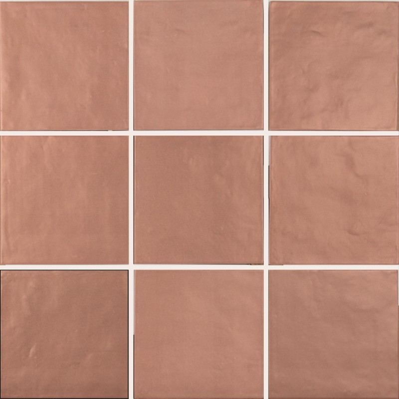 Zellige - carrelage effet zellige 15x15 cm NOVA ASH ROSE