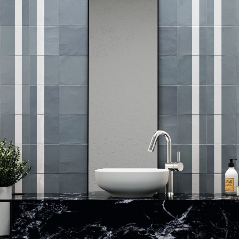 Zellige - carrelage effet zellige 15x15 cm NOVA BLUESTONE