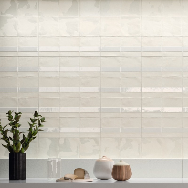 Zellige - carrelage effet zellige 15x15 cm NOVA COCONUT MILK