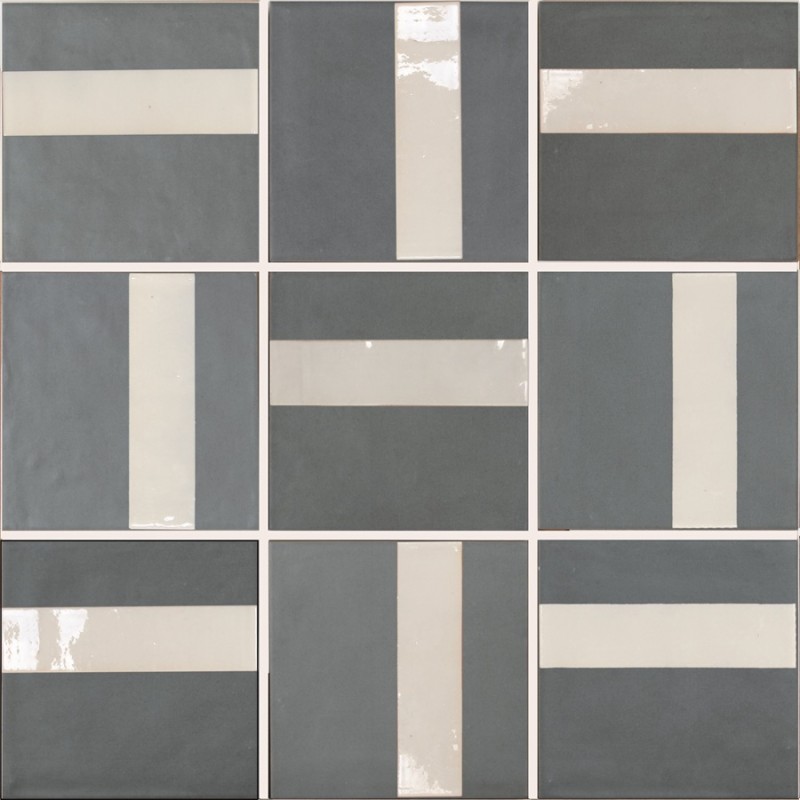 Zellige - carrelage effet zellige 15x15 cm NOVA LINE BLUESTONE