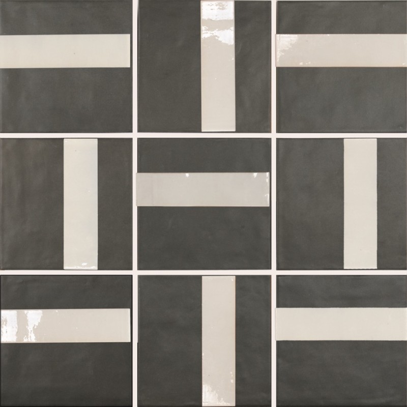 Zellige - carrelage effet zellige 15x15 cm NOVA LINE OBSIDAN