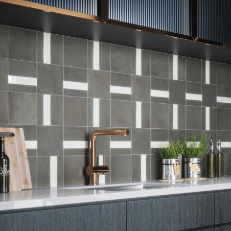 Zellige - carrelage effet zellige 15x15 cm NOVA LINE OBSIDAN