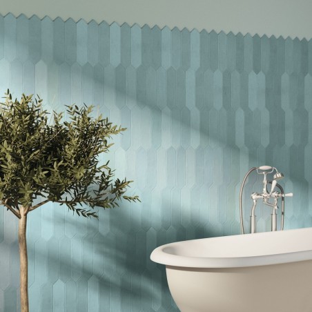 Zellige - carrelage effet zellige 6x26 cm NOVA AQUA SEA