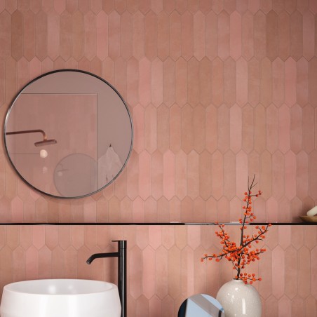 Zellige - carrelage effet zellige 6x26 cm NOVA ROSE ASH