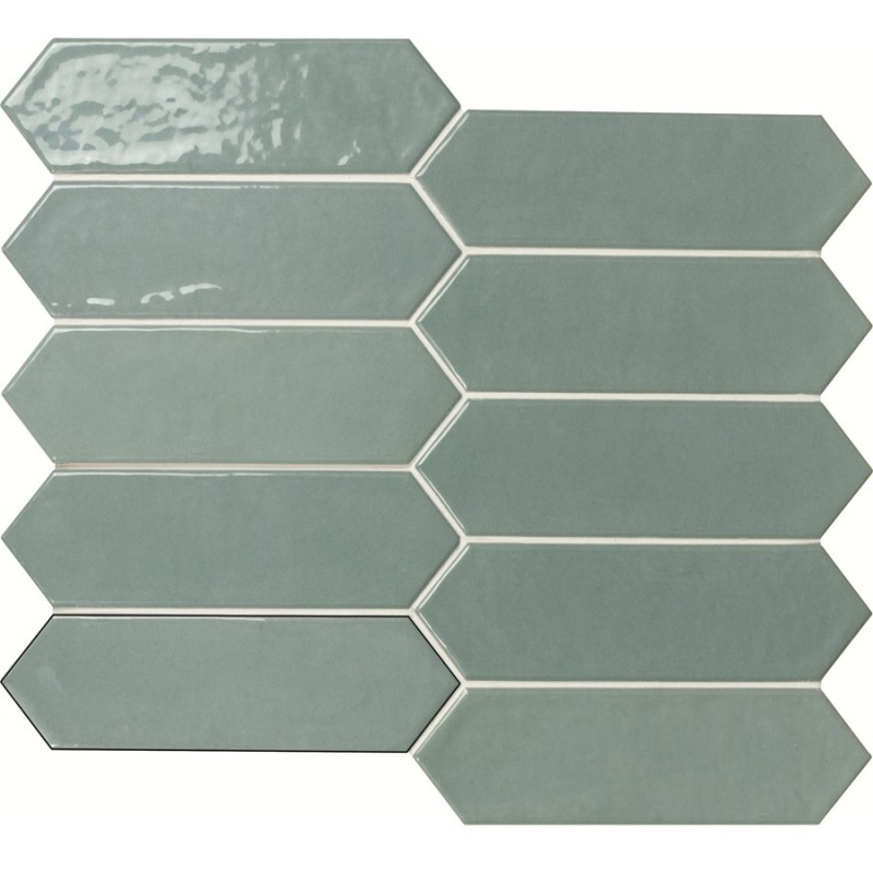 Zellige - carrelage effet zellige 6x26 cm NOVA MODERN AQUA SEA