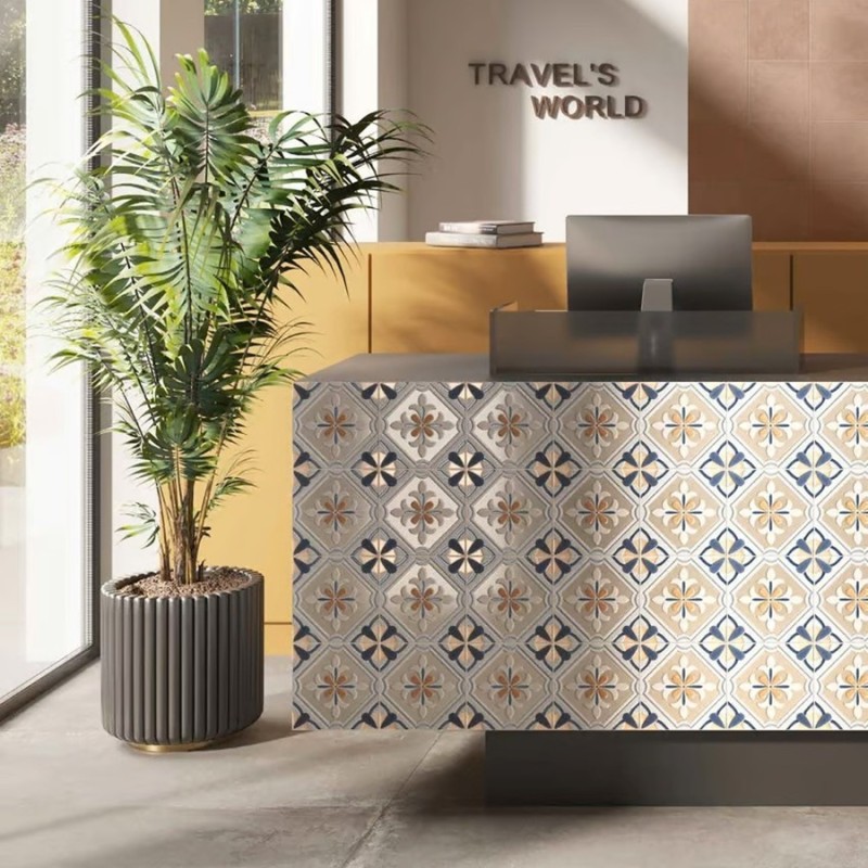 Carreaux ciment - carrelage CELIA DECOR-A 20x20cm imitation carreaux ciment