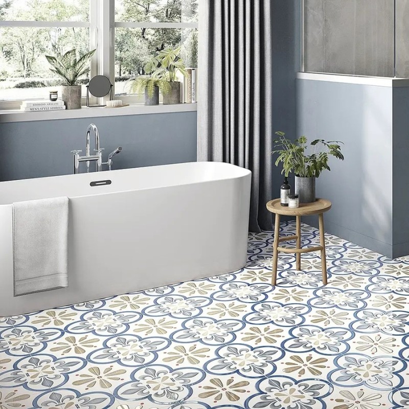 Carreaux ciment - carrelage CELIA DECOR-B 20x20cm imitation carreaux ciment