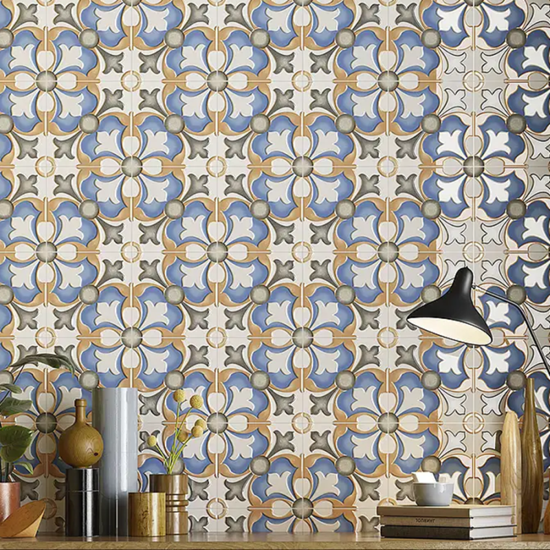 Carreaux ciment - carrelage CELIA DECOR-C 20x20cm imitation carreaux ciment