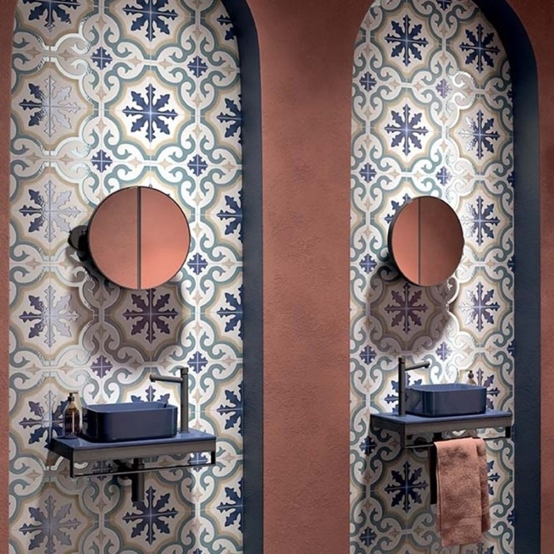 Carreaux ciment - carrelage CELIA DECOR-D 20x20cm imitation carreaux ciment