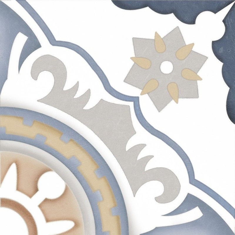 Carreaux ciment - carrelage CELIA DECOR-E 20x20cm imitation carreaux ciment