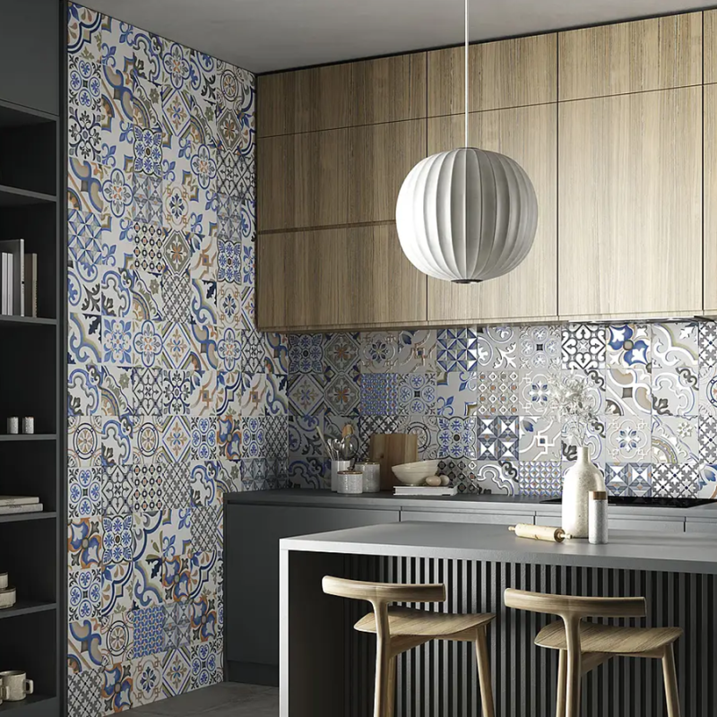 Carreaux ciment - carrelage CELIA DECOR MIX 20x20cm imitation carreaux ciment