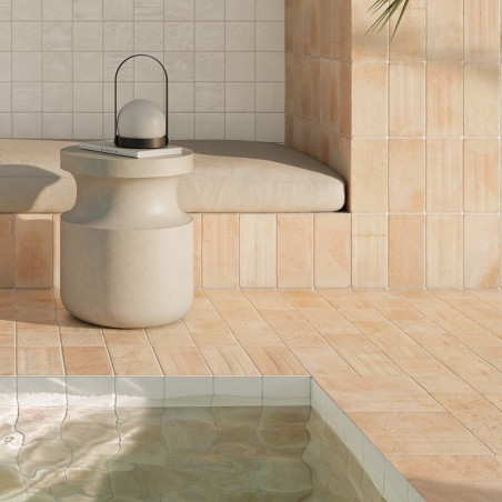 Terre cuite - carrelage effet terre cuite 22x22 cm ROOTS SAND