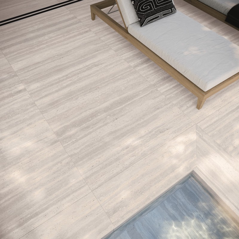 Carrelage terrasse - Carrelage STRATO BASALT 60x120cm effet pierre antidérapant