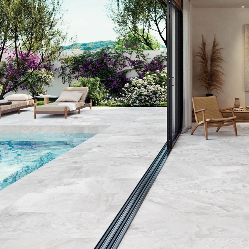 Carrelage terrasse - Carrelage SOLEA HUESO 60x120cm effet pierre antidérapant