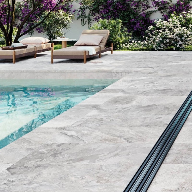 Carrelage terrasse - Carrelage SOLEA MARENGO 60x120cm effet pierre antidérapant