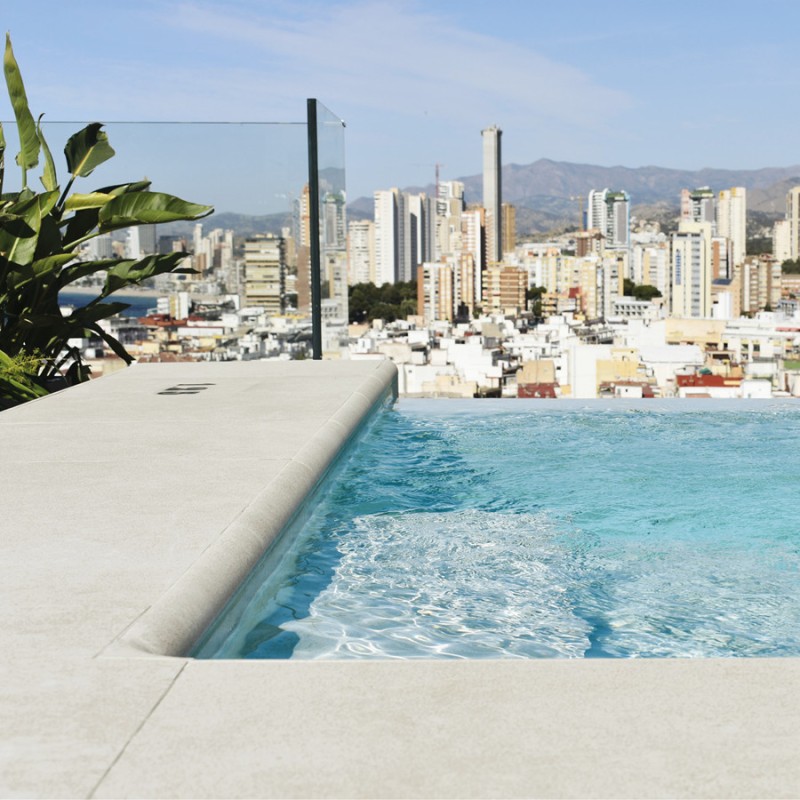 Carrelage terrasse - Carrelage LITHOS CLAR 60x120cm effet pierre antidérapant