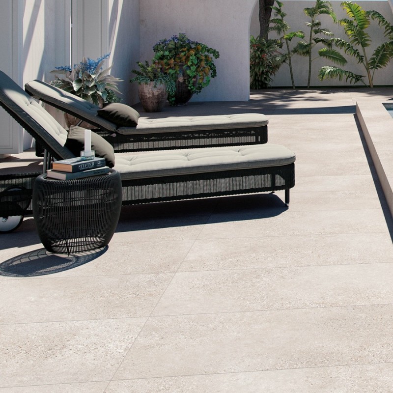 Carrelage terrasse - Carrelage ATLES SAND 60x120cm effet pierre antidérapant