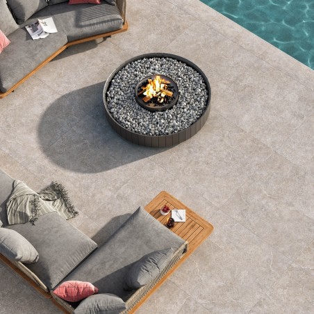 Carrelage terrasse - Carrelage ZENITH STONE 120x120cm effet pierre antidérapant