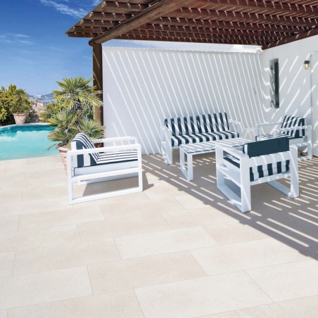 Carrelage terrasse - Carrelage RIVIERA LIGHT 60x120cm effet pierre antidérapant