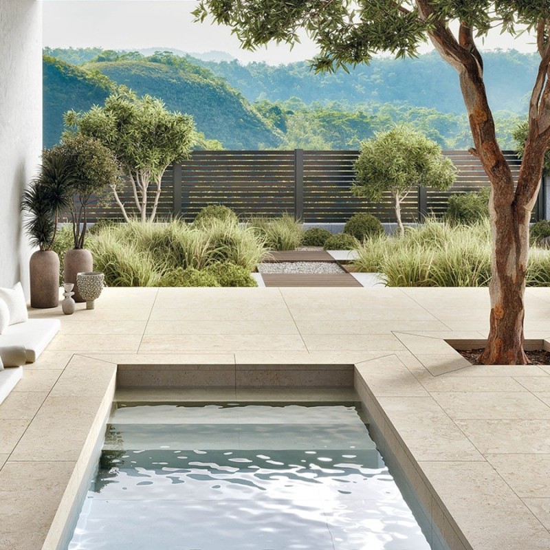 Carrelage terrasse - Carrelage SOLENA SAMANA 60x120cm effet pierre antidérapant