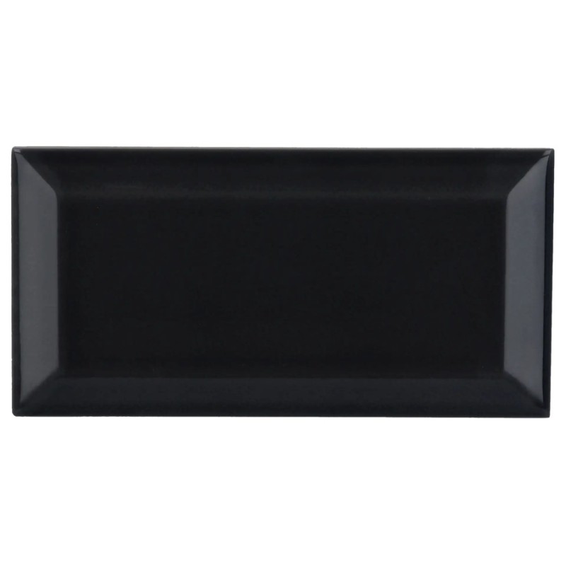 Zellige - carrelage effet zellige 7,5x15 cm METRO NOIR BRILLANT