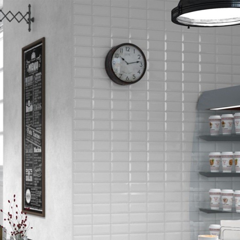 Zellige - carrelage effet zellige 7,5x15 cm METRO BLANC BRILLANT