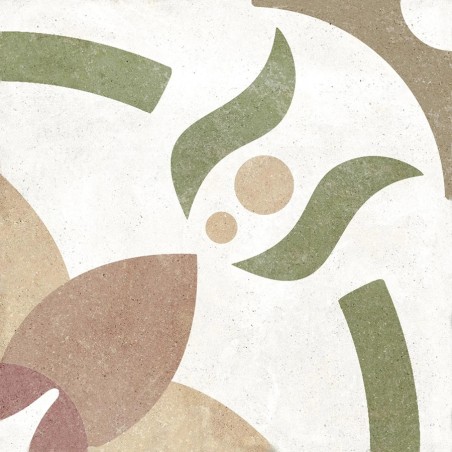 Carreaux ciment - carrelage effet carreaux ciment vielli 20x20 cm MACAAL