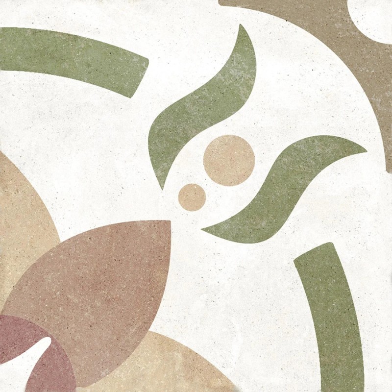 Carreaux ciment - carrelage effet carreaux ciment vielli 20x20 cm MACAAL