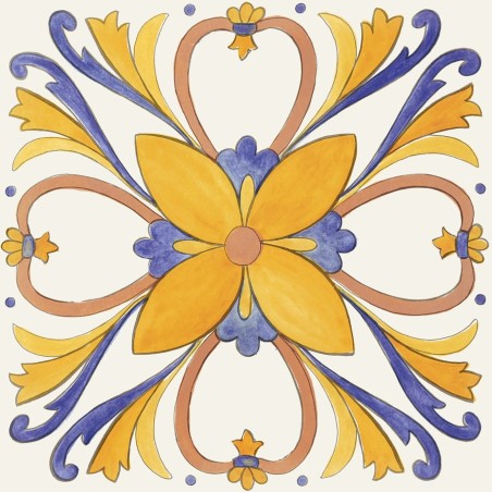 Carreaux ciment - CARRELAGE AZULEJO 20.3 X 20.3 CM MARECHIARO MIX