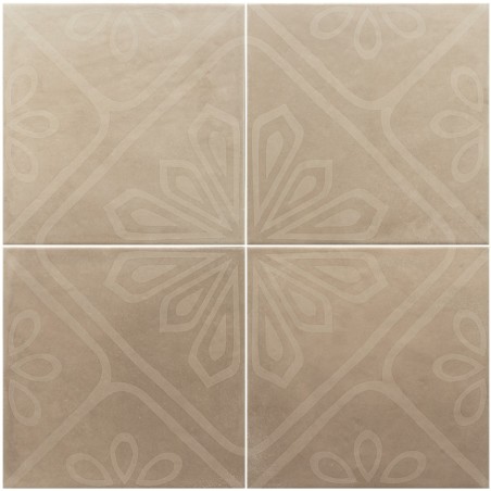 Echantillon - Echantillon carrelage effet terre cuite 20x20cm MIRA DECOR TAUPE