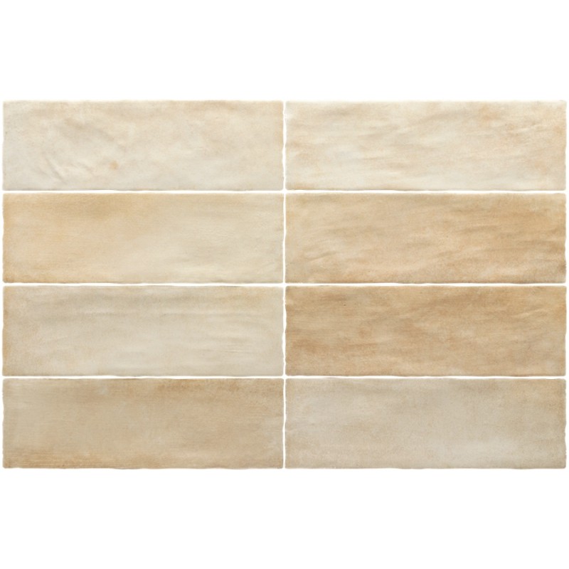 Echantillon - Echantillon carrelage effet zellige 6,5x20cm SEVA ARENA Echantillon - Echantillon carrelage effet zellige 6,5x20cm SEVA ARENA
